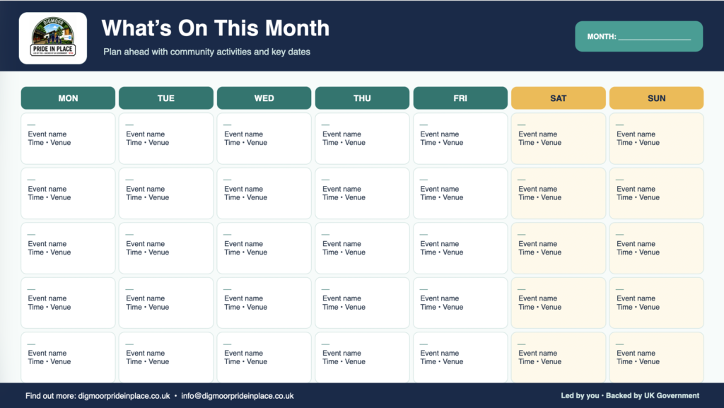 dpip monthly calendar
